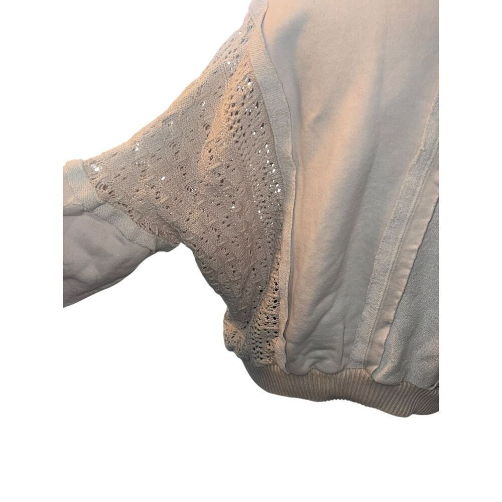 Altar’d state Jenna crocheted sweater woman’s medium oversized cream - Picture 6 of 9